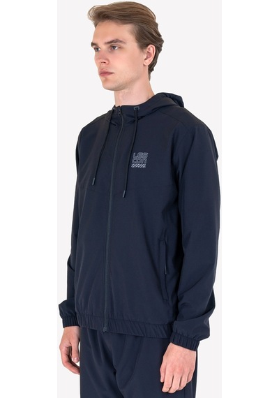 Lescon Lacivert Erkek Fermuarlı Kapüşonlu Sweatshirt 23n-1139