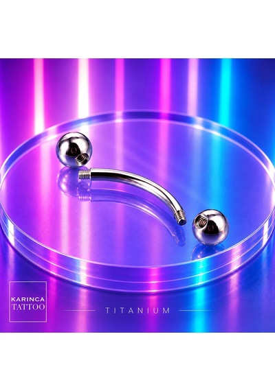 Titanyum Piercing Kaş Rook Kulak Anti Tragus Snug Daith Surface Forward Helix Flat Nipple Conch Angel Bites Septum Vertical Labret çok renkli