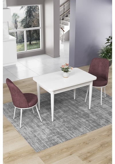 Canisa Concept Nil Serisi 70x110 Sabit Mutfak Masası Takımı Beyaz Masa 2 Gül Kurusu Sandalye Gülkurusu Sandalyeler Beyaz Masa Canisa Concept Nil Serisi 70x110 Sabit Mutfak Masası Takımı Beyaz Masa 2 Gül Kurusu Sandalye Gülkurusu Sandalyeler Beyaz Masa