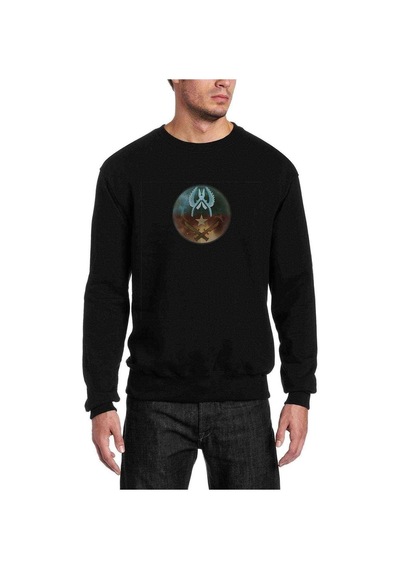 Cs Go 2 Counter Strike Baskılı Siyah Erkek Örme Sweatshirt