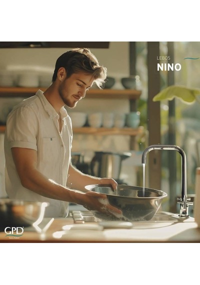 Gpd - Nino Döner L Borulu Eviye Bataryası Krom - Leb05-