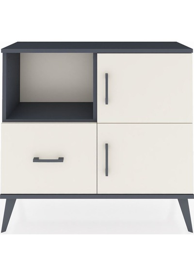 Arges Şifonyer 2 Raflı Tek Çekmeceli 2 Kapaklı 88x30x80 Antrasit-aytaşı Aytaşı Arges Şifonyer 2 Raflı Tek Çekmeceli 2 Kapaklı 88x30x80 Antrasit-aytaşı Aytaşı
