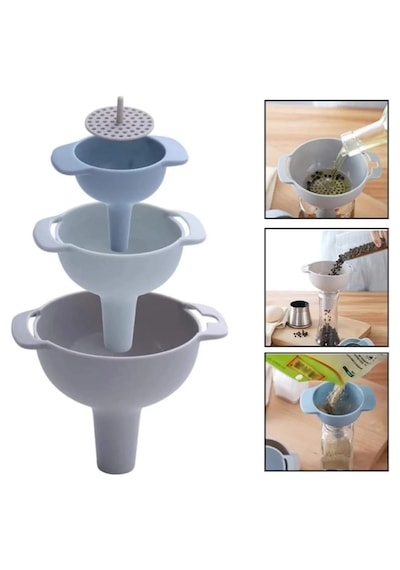 Viatom 3'lü Süzgeçli Huni Seti