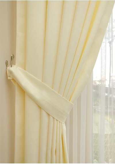 Evdepo Home Deniz Soft Pileli Fon Perde Krem