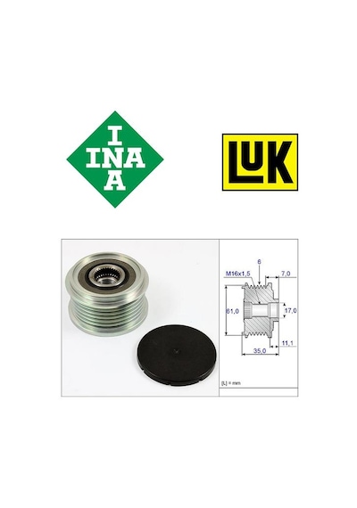 Alternatör Kasnağı Ducato 2-3 Daily 3-4 Passat B5 2,3 038903119l 535002210 İna