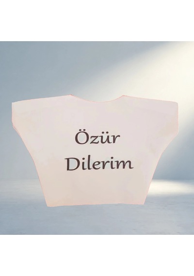Peluş Oyuncak Tişörtü Özür Dilerim Yazılı