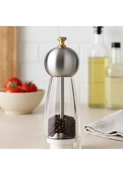Baharat Öğütücü 22,5 Cm Paslanmaz Metal Kapaklı Şeffaf Gövde Tuz Ve Baharat Değirmeni Ayarlanabilir Öğütme Mekanizmalı Çok Renkli Baharat Öğütücü 22,5 Cm Paslanmaz Metal Kapaklı Şeffaf Gövde Tuz Ve Baharat Değirmeni Ayarlanabilir Öğütme Mekanizmalı Çok Renkli