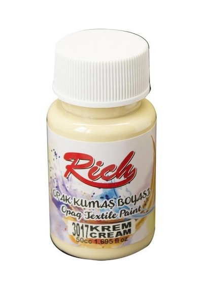 Rich Opak Kumaş Boyası 50 Cc. 3017 Krem