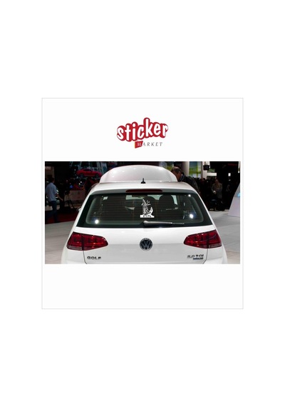 Bozkurt Sticker Beyaz