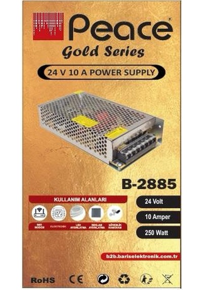 Peace B2885 Led Kamera Adaptörü Metal Kasalı 240w 24v 10a