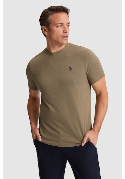 U.S. Polo Assn. U.s. Polo Assn. Erkek Haki Tişört Basic 50322518-vr027