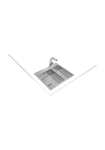 Teka Forlinea Rs15 2B 580 (Auto) Çift Hazneli Tezgahüstü/Tezgahasıfır (Flush) Paslanmaz Çelik Eviye - 115030013