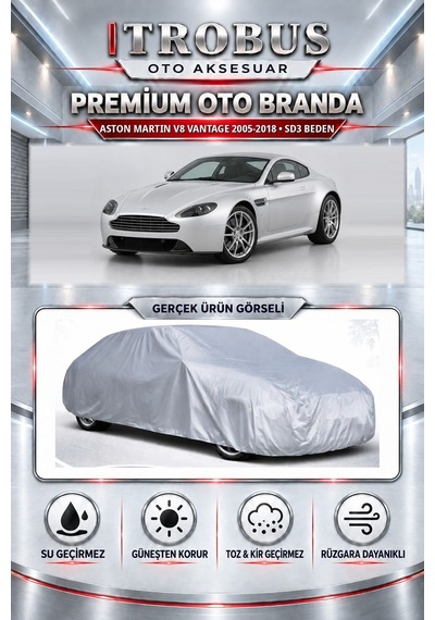 Aston Martin V8 Vantage 2005-2018 Uyumlu Premium Araba Brandası Oto Branda Sd3 Beden