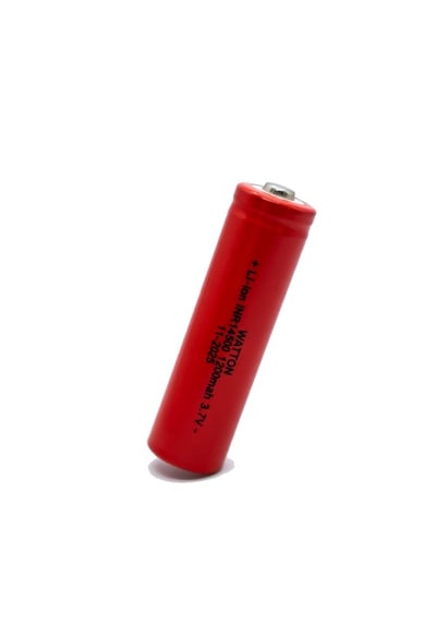 Watton Wt-14500 1200mah 3.7v Li-ion Şarj Edilebilir Pil - Kırmızı