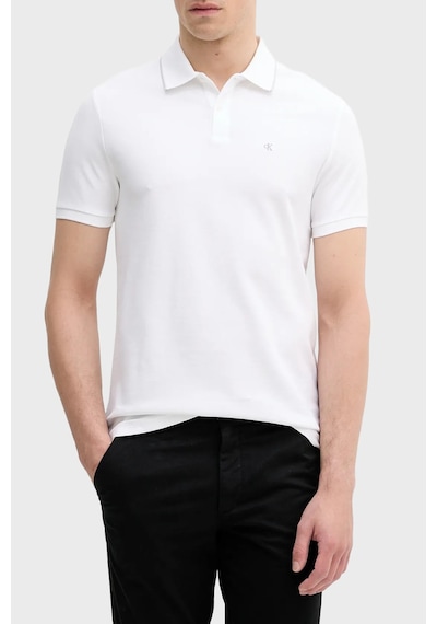 Calvin Klein Erkek Polo Lv04lc239g Yaf Beyaz