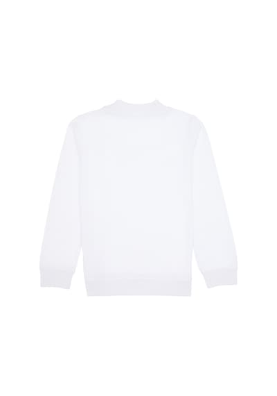 U.S. Polo Assn. Erkek Çocuk Beyaz Basic Bisiklet Yaka Sweatshirt 50314971-VR013