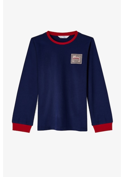 Penti Erkek Çocuk Lacivert Follow The Train Pamuklu Uzun Kollu Pijama Takımı