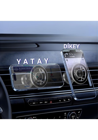 Manyetik Telefon Tutucu Magsafe İle Uyumlu Havalandırma İçin Güçlü Mıknatıslar - Kancalı Cep Telefonu Tutaca Genel