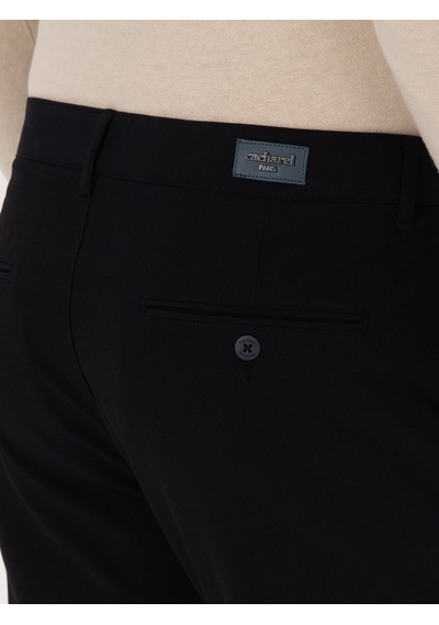 Cacharel Lacivert Slim Fit Basic Kanvas Pantolon