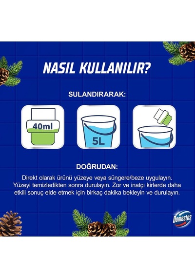 Yüzey Temizleyici Yoğun Kıvam Çam 1500 Ml 1000'li Set