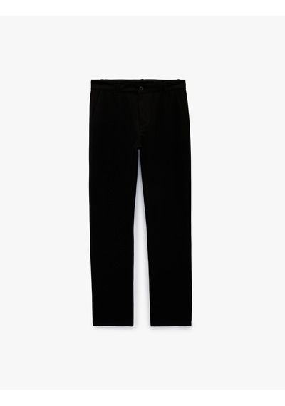Koton Viskon Karışımlı Cepli Gabardin Slim Fit Kumaş Pantolon Siyah 7wam40024hw Koton Viskon Karışımlı Cepli Gabardin Slim Fit Kumaş Pantolon Siyah 7wam40024hw