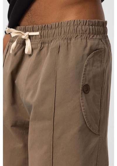 Vamos Bağcıklı Baggy Gabardin Pantolon Vizon