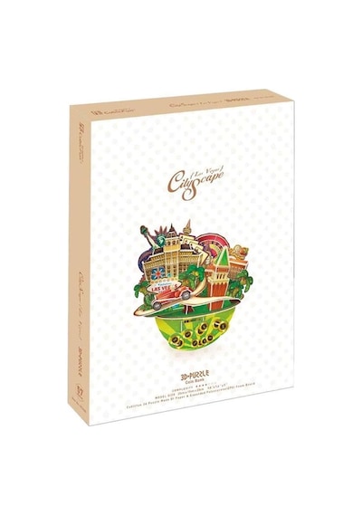 Cubicfun 3d 64 Parça Puzzle Las Vegas Şehir Kompozisyonu