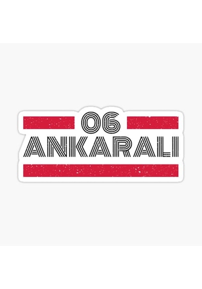 06 Ankaralı Plaka Araba Sticker Yapıştırması