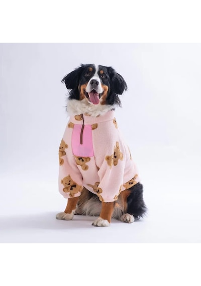 Pawstar 26755- Pembe Gentle Bruno Orta-büyük Irk Köpek Polar Sweatshirt