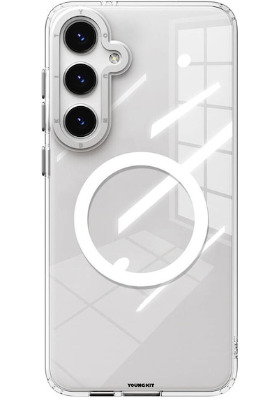 Galaxy S24 Uyumlu Kılıf Magsafe Sararmaya Karşı Dayanıklı Youngkit Clear Crystal Serisi Siyah