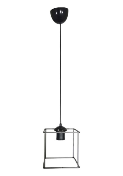 Rustik Retro Model Geometrik Sarkıt Metal Kare Avize Siyah1 Tek Ebat 3504-1blkkare Diğer