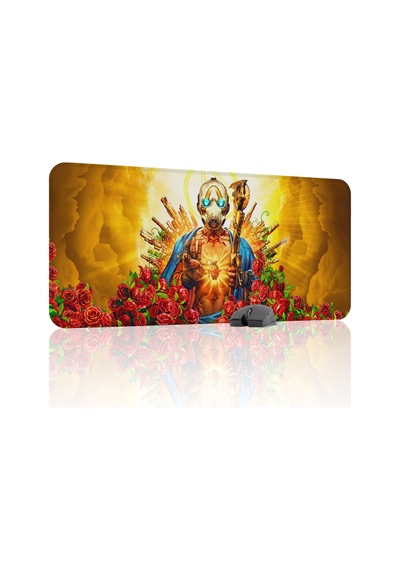 Borderlands Kaymaz Dikişli Kauçuk Oyuncu Mousepad V1 - 90x40 Xxl Gaming Mouse Pad Fare Altlığı