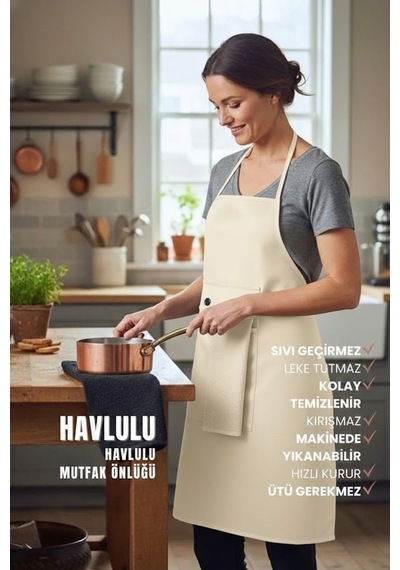 Su Geçirmez Havlulu Mutfak Önlüğü Düğmeli Çıkarılabilir Havlu Tasarımı İle Pratik Kullanım, Su İtici Kumaş, Kadın Erkek Uyumlu Şık Mutfak Önlüğü Açık Kahverengi - Beyaz Su Geçirmez Havlulu Mutfak Önlüğü Düğmeli Çıkarılabilir Havlu Tasarımı İle Pratik Kullanım, Su İtici Kumaş, Kadın Erkek Uyumlu Şık Mutfak Önlüğü Açık Kahverengi - Beyaz