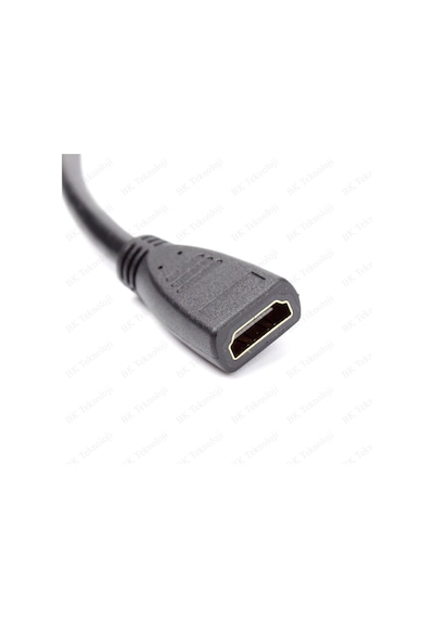 Hdmı 1.4 Erkek-Dişi Kısa Uzatma Kablosu 3D Full Hd - 30Cm