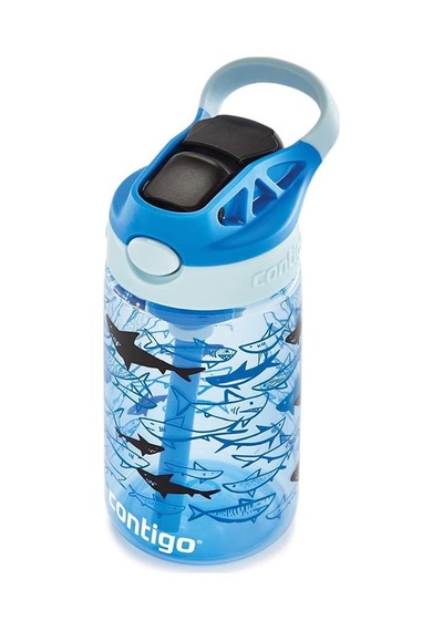 Contigo Gizmo Flip Pro Sharks Tritan Çocuk Suluğu 420ml - Açık Mavi Açık Mavi