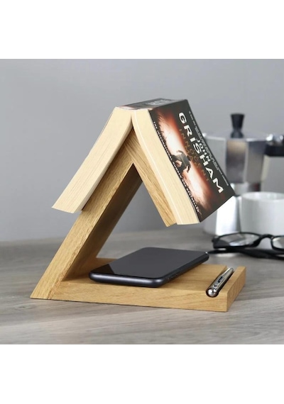 Kitap Sayfası Tutucu Standı, Ahşap Üçgen Ayraç, Masa Üstü Kitap Okuma Desteği Kitap Standı,