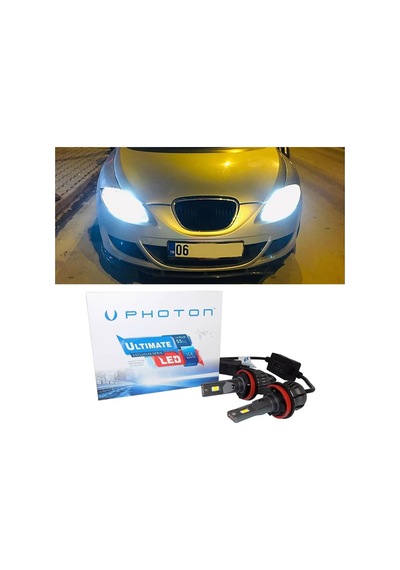 Seat Leon Mk2 Led Xenon Kısa Far Ampulü H7 Ultimate 9500 Lumens Yeni Seri Beyaz