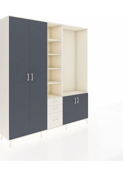 Hyperion Dolap 13 Raflı 3 Çekmeceli 4 Kapaklı 220x44x243 Aytaşı-antrasit/aytaşı Çok Renkli Hyperion Dolap 13 Raflı 3 Çekmeceli 4 Kapaklı 220x44x243 Aytaşı-antrasit/aytaşı Çok Renkli