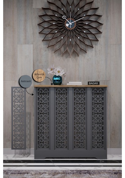 Dekoratif Petek Dolabı Kalorifer Peteği Kapatma Ünitesi Modern Tasarım İç Ölçü 76 Cm Dış Ölçü 80 Cm Petek 76 Antrasit Üstü Çam D5 Dekoratif Petek Dolabı Kalorifer Peteği Kapatma Ünitesi Modern Tasarım İç Ölçü 76 Cm Dış Ölçü 80 Cm Petek 76 Antrasit Üstü Çam D5