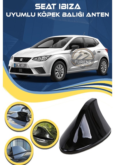 Seat Ibıza Uyumlu Oto Balık Sırtı Anten Elektrikli Köpekbalığı Balina Tavan Anteni