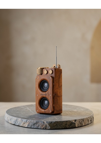 Ahşap Tarzı Kablosuz Hoparlör 5w Bass Uczzza8speaker-2