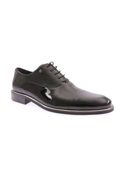 Dgn 2536 Erkek Neolit Taban Smokin Ayakkabı 2536-1591-R1645 Siyah