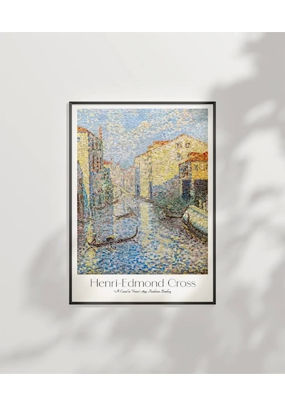 Çerçevesiz Poster Henri-edmond Cross Venedikte Bir Kanal