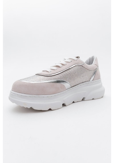 Luvishoes Luvi Shoes Pablo Beyaz Süet Gümüş Taşlı Hakiki Deri Kalın Tabanlı Kadın Spor Ayakkabı Beyaz Luvishoes Luvi Shoes Pablo Beyaz Süet Gümüş Taşlı Hakiki Deri Kalın Tabanlı Kadın Spor Ayakkabı Beyaz
