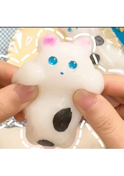 Lrs Store Kedi Sukuşi Yumoş Jel Gerginlik Oyuncağı Kedicik Model Squishy Elastik Kedi Patisi Taba