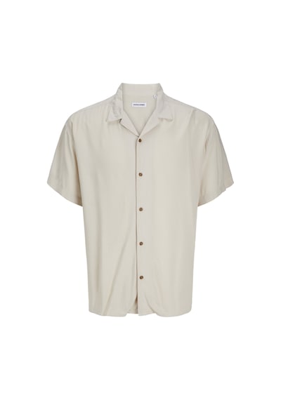 Jack & Jones Erkek Kısa Kollu Gömlek - Jeff - 12268443 Moonbeam Çok Renkli
