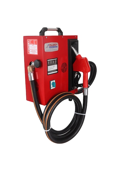 Düzey 220 Volt 1'' Sayaçlı Kapaklı Tip Otomatik Mazot Aktarma Tabanca + Sayaç + Pompa + Hortum