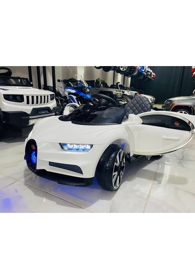 Bugatti Akülü Araba 12V 0-4 Yaş Beyaz
