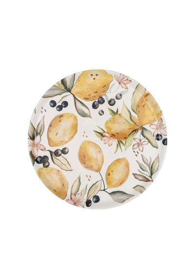 The Mia Limoncello Servis Tabağı 30 Cm Renkli
