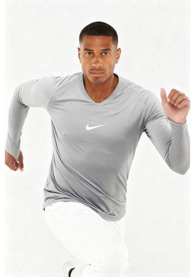 Nike Dri-fıt Park Erkek Uzun Kollu Antrenman Tişört Gri